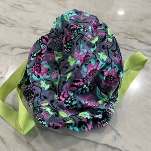 Skull:butterfly scrub hat
